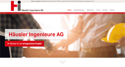 Desktop Screenshot of haeusleringenieure.ch